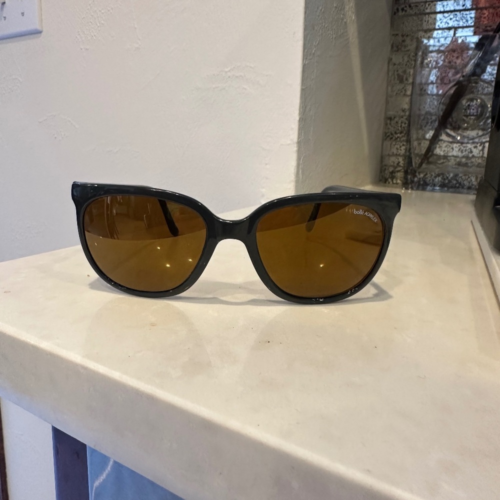 Bollè Acrylex Unisex Sunglasses Brown Frames Amber Lens Good Condition